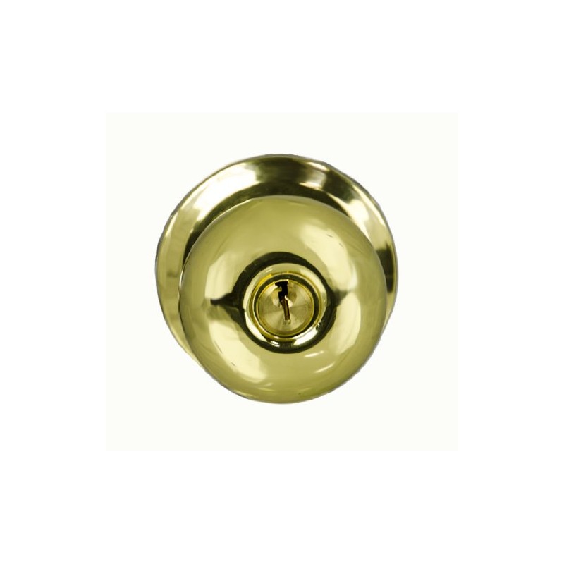 Yale Security D3406301 YH Collection Cambridge Knob in Polished Brass