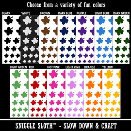 Hibiscus Hawaii Tropical Flower Solid Temporary Tattoo Water Resistant Fake Body Art Set Collection - Red (One Sheet)