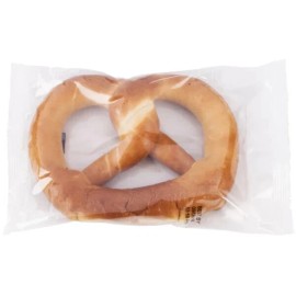 PretzelHaus 6 oz. Individually Wrapped Lightly Salted Soft Pretzel - 50/Case (select flavor) - Unsalted