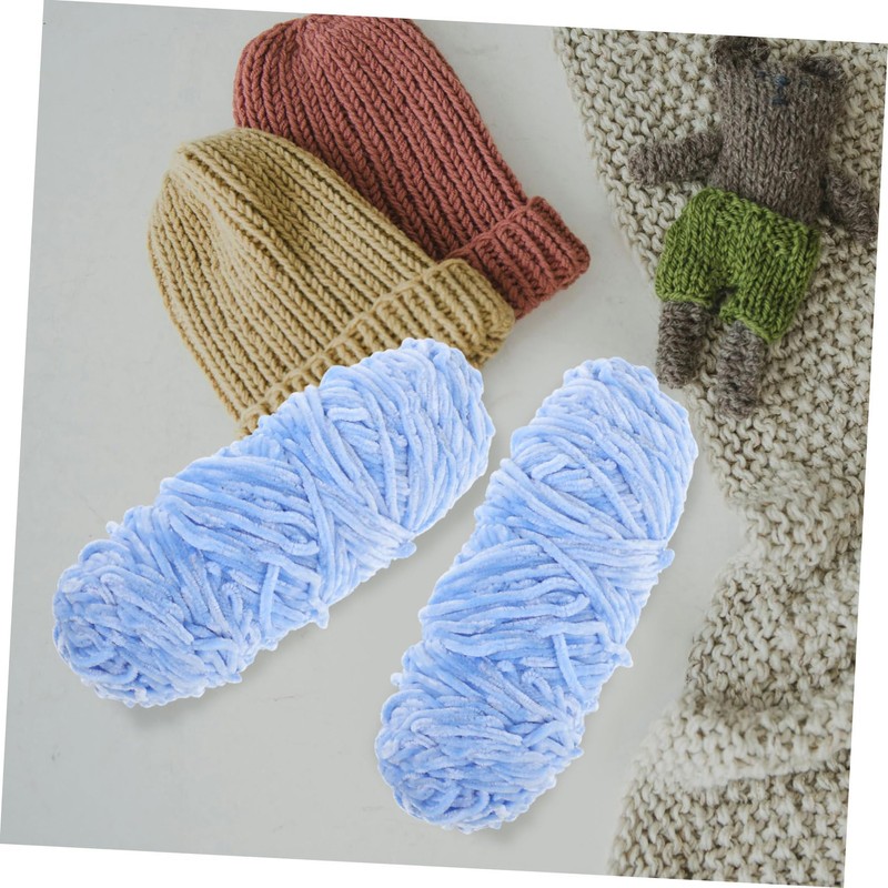 IWOWHERO 3 Rolls Chunky Hand Knitting Wool Yarn Soft Breathable