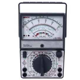 MF 휴대용 MF47C 아날로그 포인터 멀티미터 타입 고정밀 안티 버닝 버저 Portable MF47C Analog Pointer Multimeter High Precision Anti Burning Buzzer [Pink]