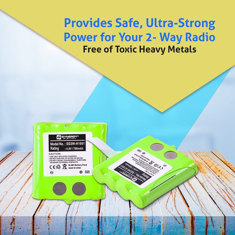 Midland BATT8R 2-Way Radio Battery Combo-Pack Includes: 2 x SD2W-H1001