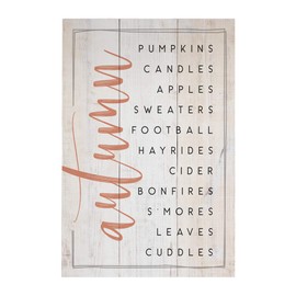 Simply Said, INC Rustic Pallets, Autumn Favorites- 16" x 10.75" Wood Sign RUS1358
