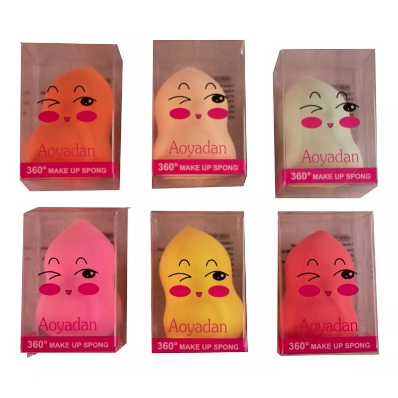 Haoqui Aoyadan Esponjas Faciales Caja Con 12 Piezas