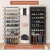 Calmootey 9 Tier Shoe Rack Organizer,Portable Shoe Shelf with Nonwoven