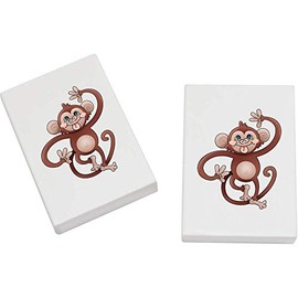 2 x 45mm 'Cheeky Monkey' Erasers/Rubbers (ER00021664)
