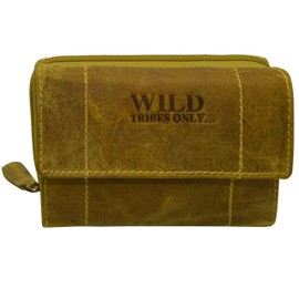 flevado Exclusive Women's Leather Wallet German Design Suede Wallet (Light Brown), light brown, womens wallet