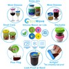 EcoWave Silicone Mason Jar Lids With Straw Hole & Stopper
