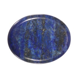 PATIKIL Thumb Worry Stone for Anxiety, Natural Oval Crystal Stone, Polished Gemstone Hand Carved Pocket Rock Anxiety Crystals for Women Stress Gifts Meditation, Dark Blue