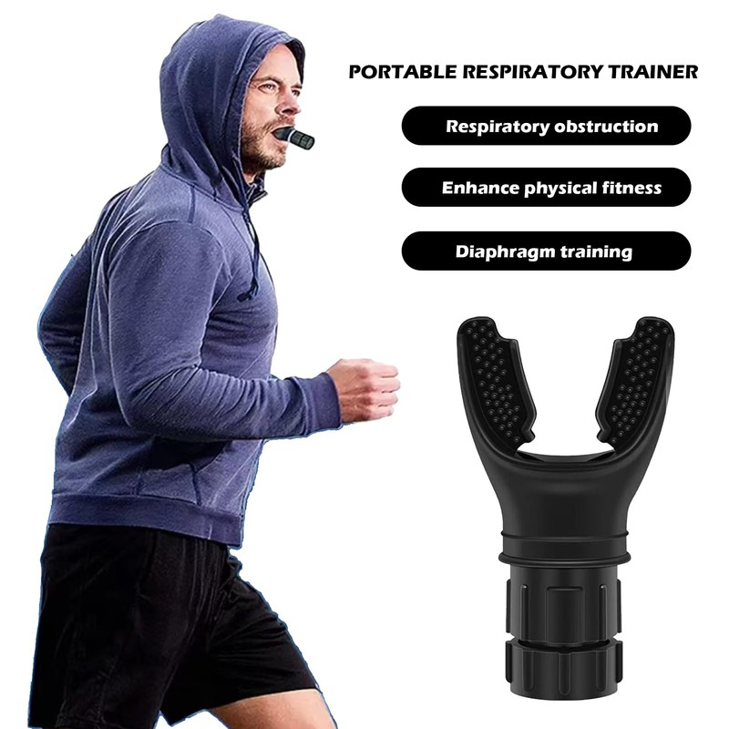 Biglumin Breathing trainer, lung trainer, diaphragm training device, stamina trainer,