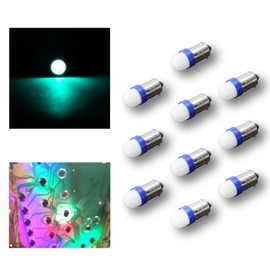 PA LED 10PCS #44#47#1893#756#1847 T11 ba9s 2 SMD 2835 LED 6.3V DC Bayonet Pinball Gaming Machine Light Bulb Cyan