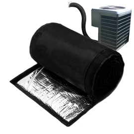 3 Layers HVAC Copper Pipe Insulation Cover Protective Sleeve Wrap, Copper Lines Insulation Sleeve for Outside Waterproof UV Resistant, Flexible Lines Cover for Central Air Conditioning Splits