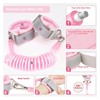 Toddler Harness Leashes with Retractable Wrist Link Pink 1.5M Rope