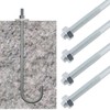 Briny River M10 Hook Bolt J Long Shank Threaded Bolt