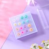 8 Pairs Plastic Earrings Flowers Studs Plastic Earrings for Sensitive
