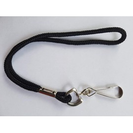 B+D Wrist Whistle Lanyard black