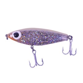 Paul Brown SDXL15 Soft-Dine XL 3 1/4", 5/8 oz. Bone Back/Silver Whisker Glitter