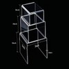 AUFIKR Clear Acrylic Display Risers, 3 Pieces Showcase Shelf for