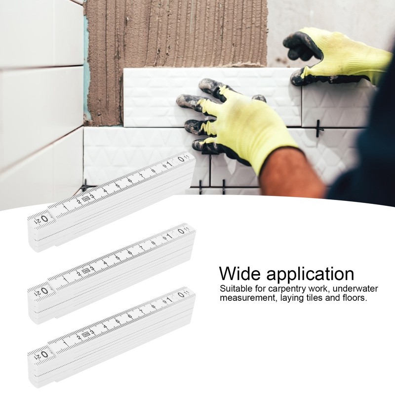 3Pcs Folding Ruler DIY Multi Angle Ruler Linear Measurement for