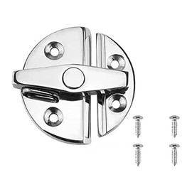 Marine Boat Door Catch Latch 316 Stainless Steel Door Latch Round 55mm Twist Lock Suit for Boat and Many External Cabinet Applications (1)