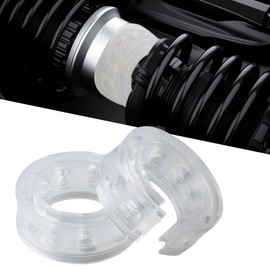 ZIMISI 2PCS Car Suspension Shock Absorber, B Type Rubber Coil Spring Booster, Car Buffer Power Cushion, Automotive Bumper Coil Spring Spacer for Most Vehicles (B Type)