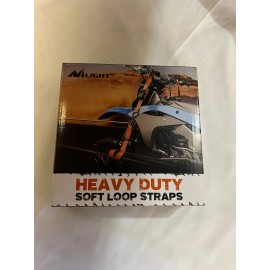Nilight Soft Loop 1.7”×17" Motorcycle Tie Down Straps Orange 92274V