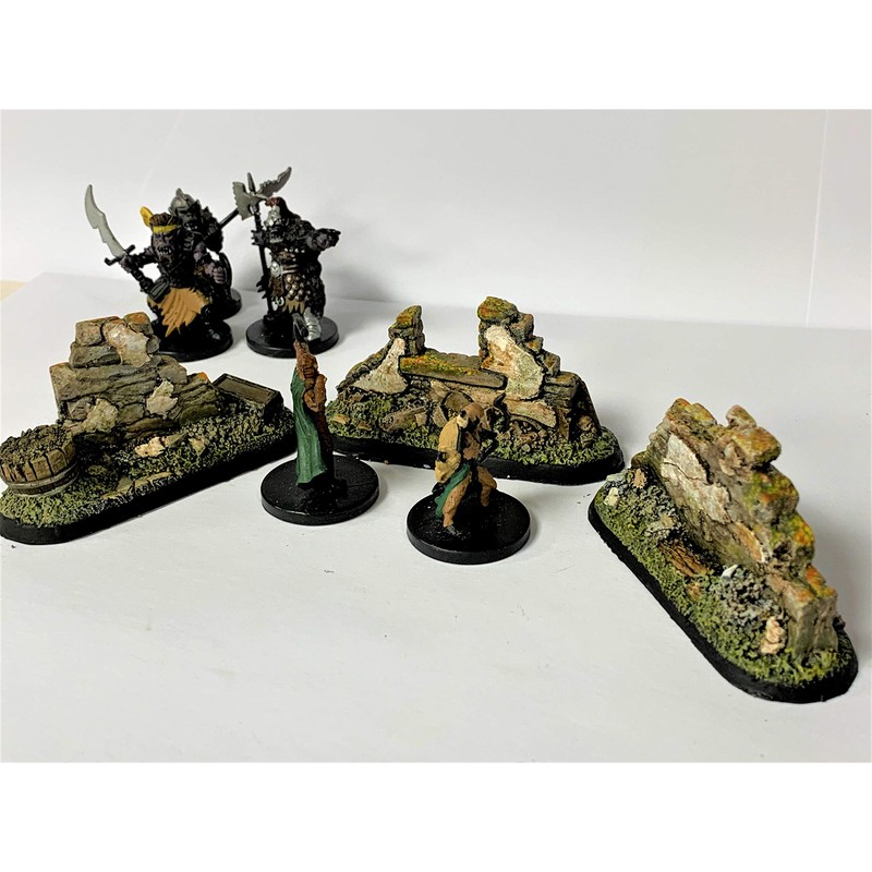 LegendGames Medium Ruined Walls scatter terrain x3