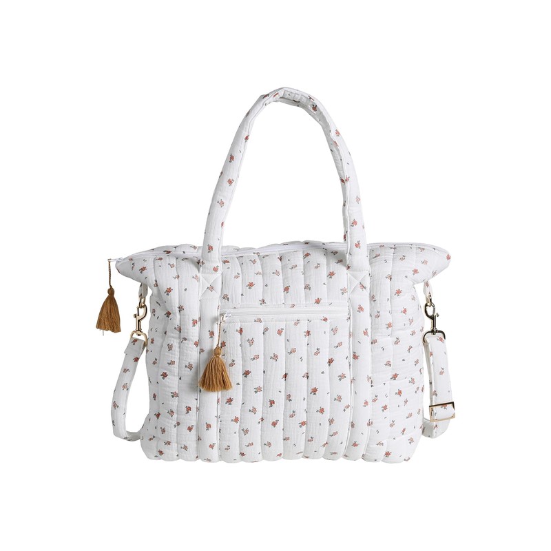 VERTBAUDET Changing Bag "Plume" White Printed