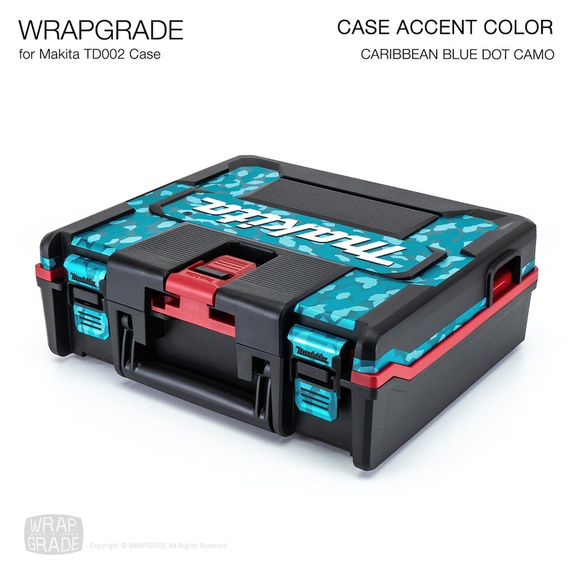 Wrapgrade Case Accent Color Sticker for Makita TD002/TD003 (Caribbean Blue