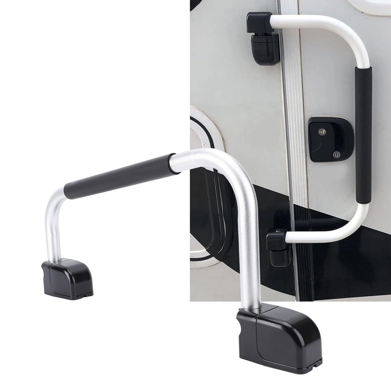 RV Handrail, Lockable, Folding RV Entrance Door Handle, Aluminum Alloy
