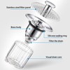 Universal Bathroom Sink Plug, Pop-up Bathroom Sink Strainer, Anti-Clogging Sieve