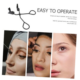 DOITOOL Magnetic Eyelash Clip Anti-skid Handle Professional Eyelash Curler Tool for Effortless Application Compact Design for Personal Salon Use Black Color