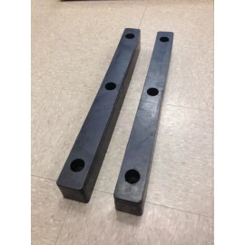 Morgan (4 PACK!) Rubber Dock Bumper 24x3x2.5" Box Truck Supreme Morgan Maxon Liftgate 3