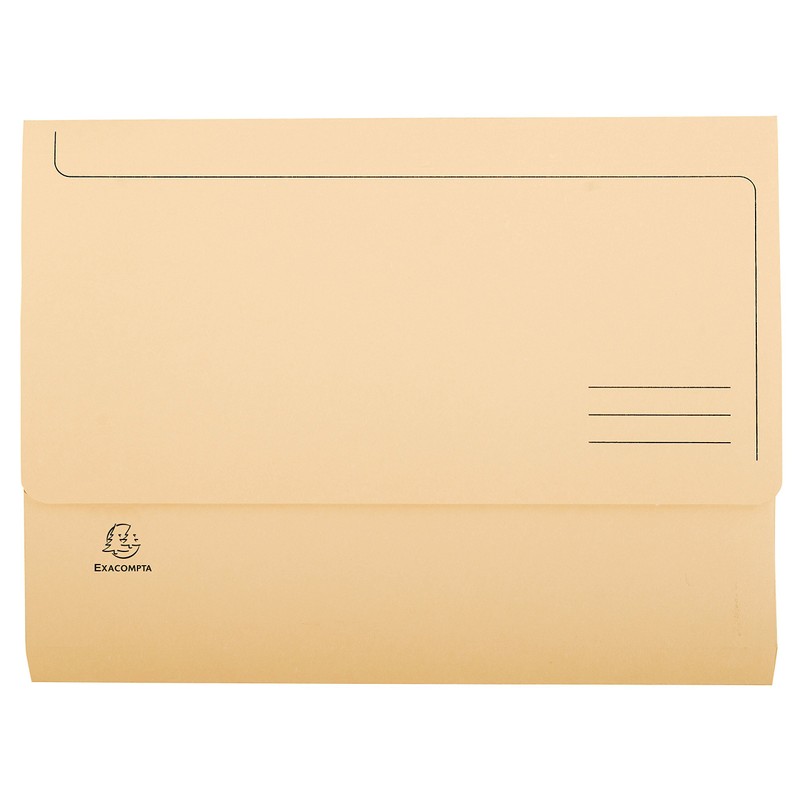 Exacompta 47970E Super DIN A4 Folder Made from Sturdy Manila
