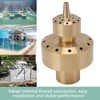 Copper Double Column Fountain Nozzle Music Fountain Landscape Scenery Nozzle