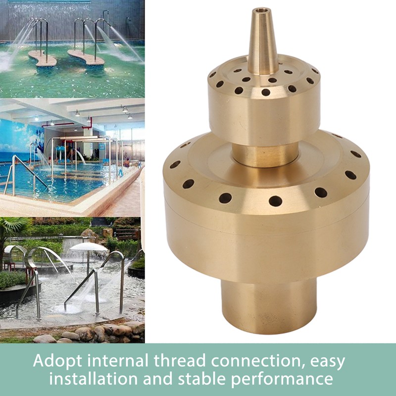 Copper Double Column Fountain Nozzle Music Fountain Landscape Scenery Nozzle