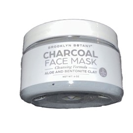 Brooklyn Botany Charcoal Face Mask 6 Ounce - Deep Pore Cleansing Clay Mask