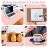 Nail Art Table Mat,Nail Mat for Nail Tech Foldable Nail