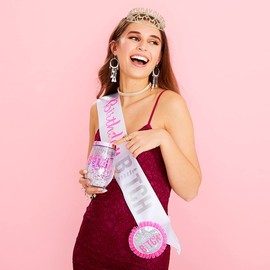 AOPRIE Birthday Tiara for Women Gold AB Birthday Queen Headband Happy Birthday Tiara and Crown for Women Rhinestone Crystal Decor