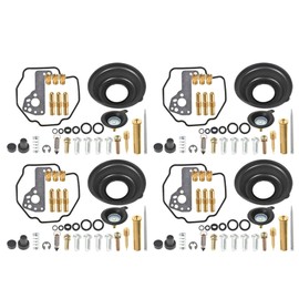 waltyotur 4x Carburetor Repair Kit with Diaphragm Cut-off Valve Replacement for Yamaha Vmax 1200 VMX1200 1985-2007