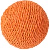 Extra Large 4-Inch Sisal Cat Ball Toy (Orange)