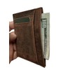 VIOSI Brown, Pocket Wallet RFID Blocking Thin Leather Card Case