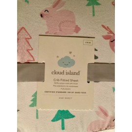Cloud Island NEW Fitted Crib Sheet Forest Frolic Cloud Island Pink OEKO-TEX 100