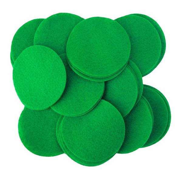 Playfully Ever After Green Craft Felt Circles (3 Inch -