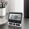 Digital Dual Kitchen Timer with Strong Magnet,24-Hour Countdown & Stopwatch,Loud