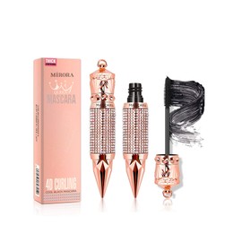 MIRORA Silk Fiber Lash Mascara Waterproof, Makeup Sensational Natural Thick and Dramatic Extension Eyelash Mascara, No Smudging Lasting All Day, Very Black