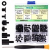 Zmbroll 200Pcs M.2 Screw Kit,Black M2 SSD Mounting Screws,NVMe Screw
