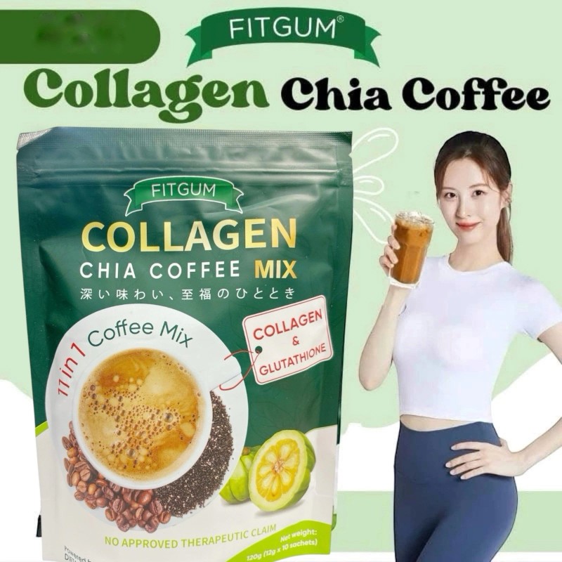 FITGUM Collagen Chia Coffee - 11 in 1 Coffee Mix