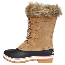Northside Unisex-Child Kathmandu Snow Boot, Tan/Pink, 11 M US Little Kid