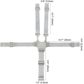 High Chair Strap Replacement, Baby Trend Five Point High Chair Harness Adjustable Highchair Strap Accessories